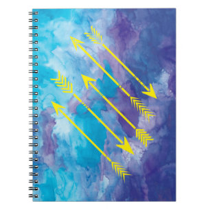 Journal de carnet de flèches d'aquarelle
