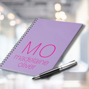 Journal de Carnet de monogramme violet personnalis