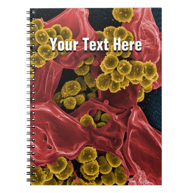journal de carnet personnalisé par microbiologie (Devant)