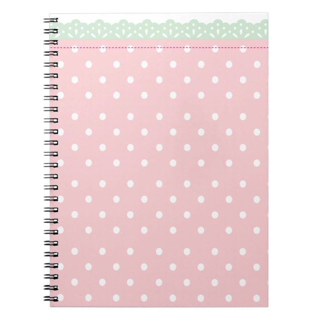 Journal de Carnet Polka-Dot rose (Devant)