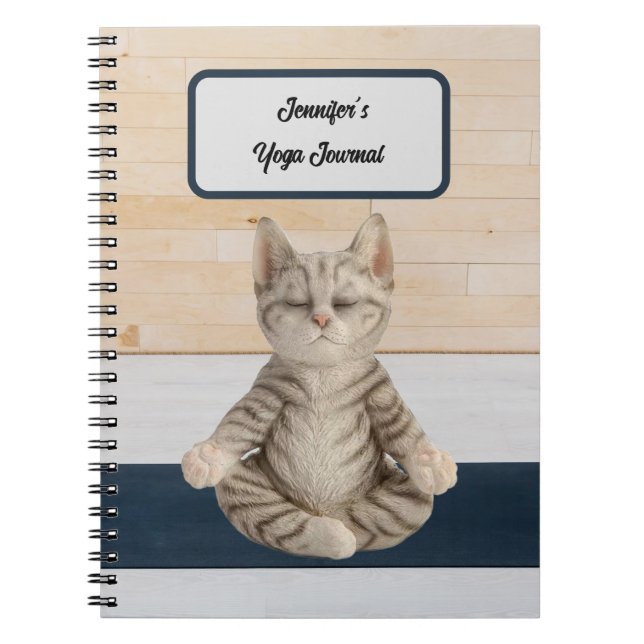 Journal de chat de yoga personnalisé (Devant)