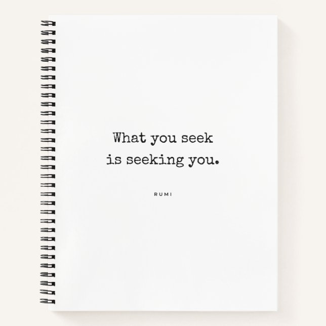 Journal de citations de Rumi - Ce que vous cherche (Devant)