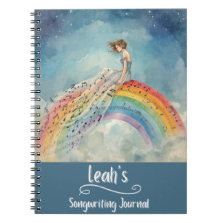 Journal de composition de chansons personnalisé, r