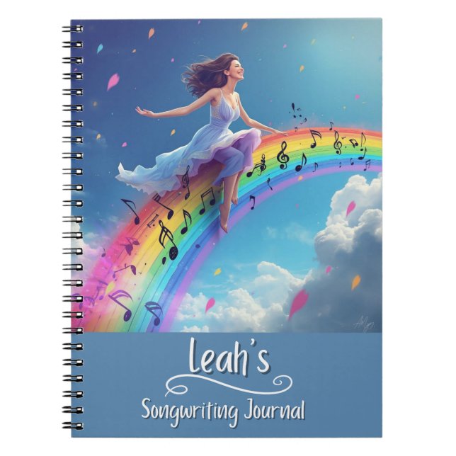 Journal de composition de chansons personnalisé, r (Devant)