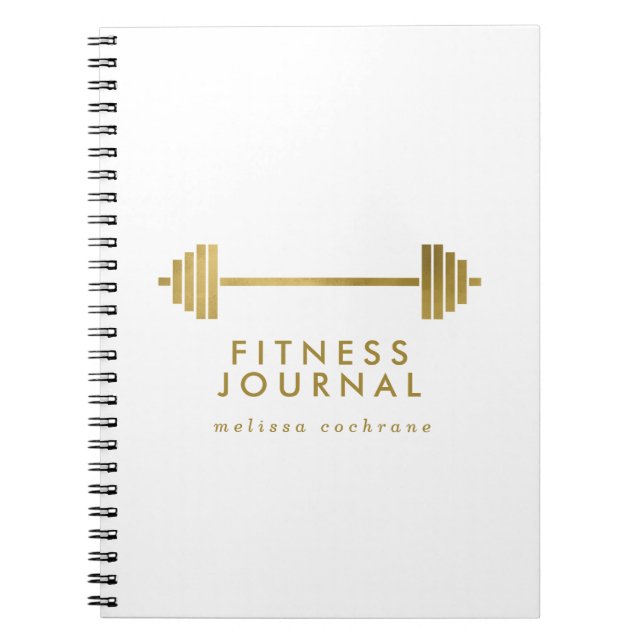 Journal de conditionnement physique personnalisé b (Devant)