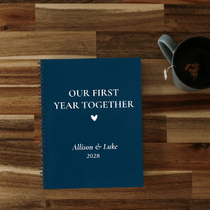 Journal de couple personnalisé "Notre première ann