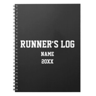 Journal de course personnalisé Athlète de course à