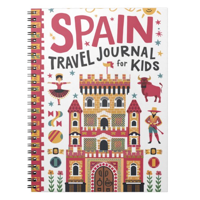 Journal de croisière en Espagne pour les enfants (Devant)