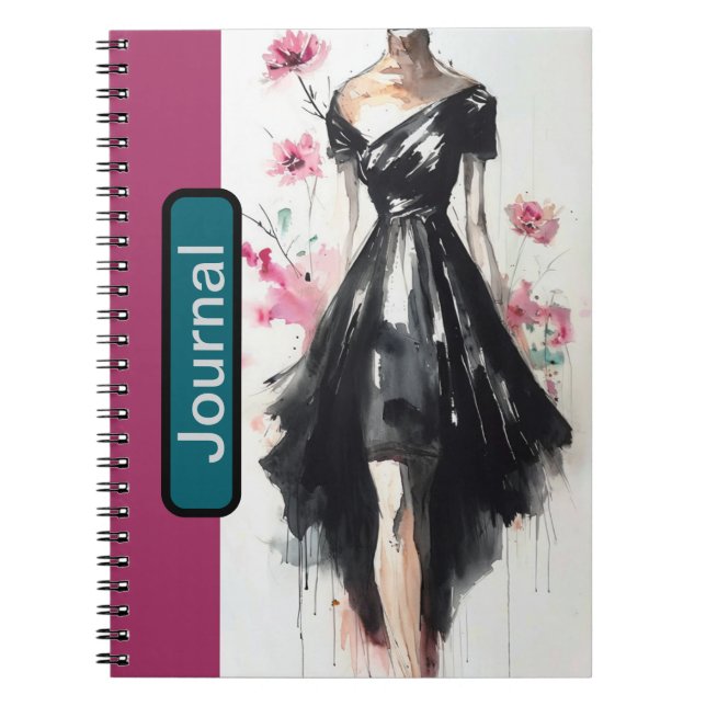 Journal de croquis de mode victorienne (Devant)