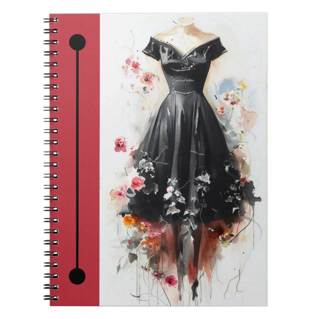 Journal de croquis de silhouette élégante (Devant)