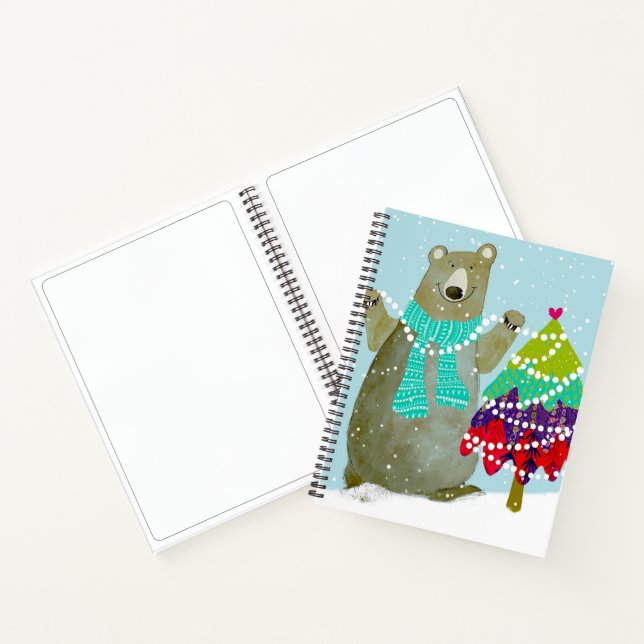 Journal de croquis d'hiver de l'ours et du lapin (Intérieur)