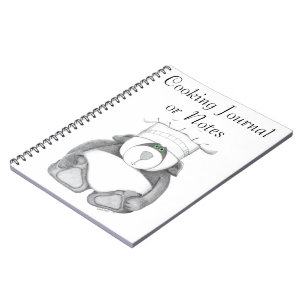 Journal de cuisine avec photo de l'ours de Panda