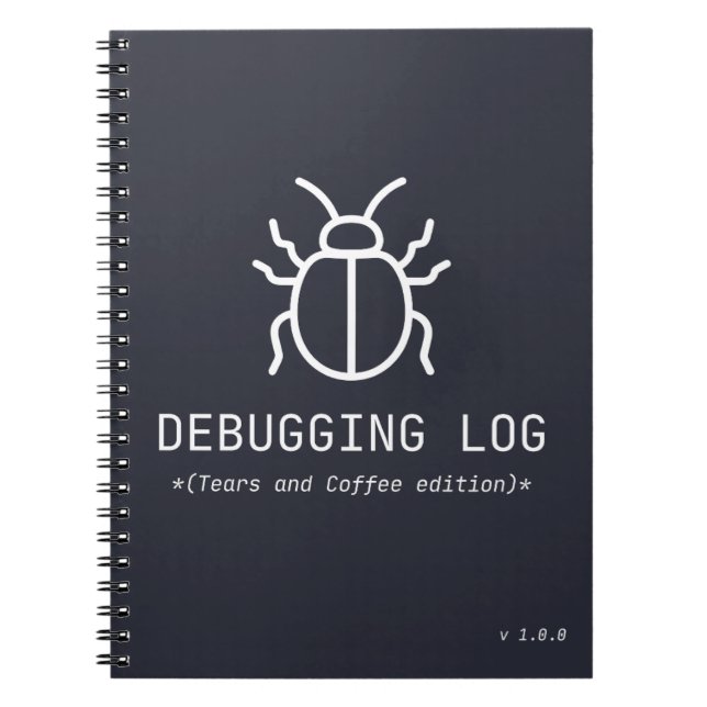 Journal de débogage Édition Larmes et Café Program (Devant)