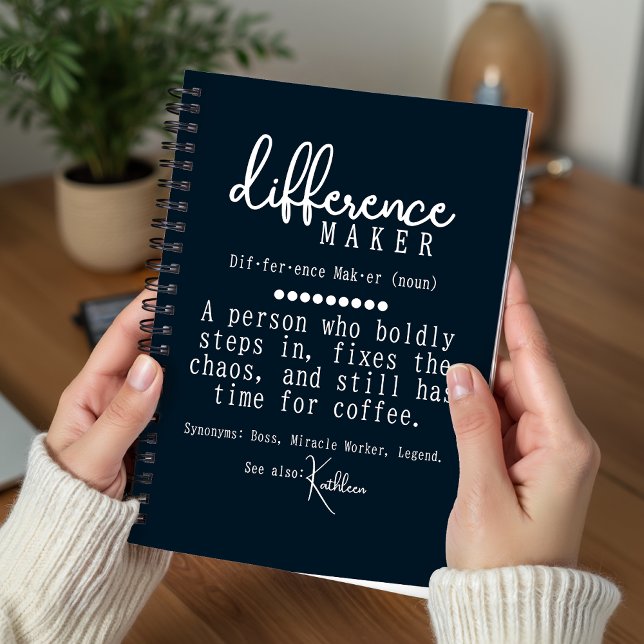 Journal de définition personnalisé de remerciement (Inspiring Definition-Style Custom Journal for Mentors, Leader Recognition Gift Personalized Diary)