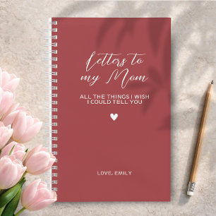 Journal de deuil Dark Blush pour la perte de Mère