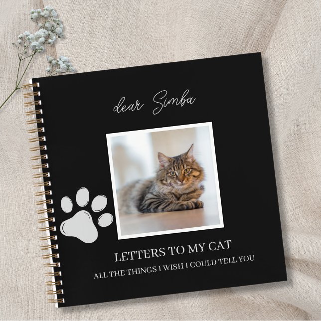 Journal de deuil pour chat mémorial perte d'animal (Cat Memorial Remembrance Pet Loss Grief Journal)