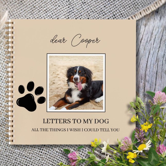 Journal de deuil pour chien mémorial perte d'anima (Dog grief journal )