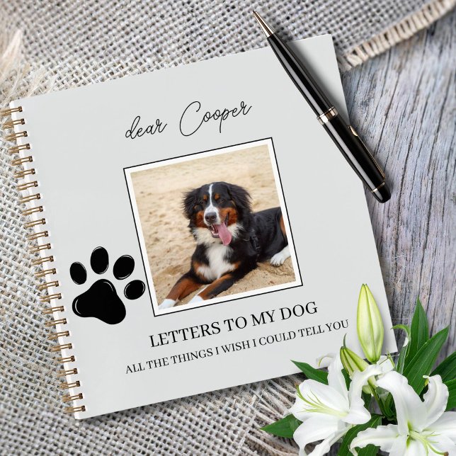 Journal de deuil pour perte d'animal de compagnie  (Dog memorial journal)