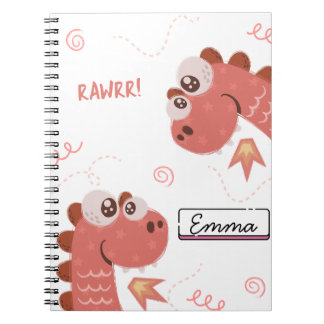 Journal de dinosaures mignon pour filles – Amusant