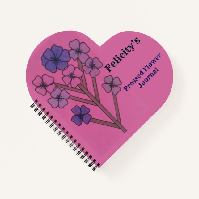 Journal de fleurs pressées de Felicity (Devant)