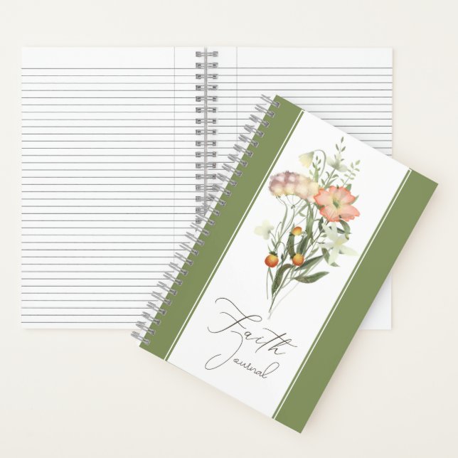 Journal de foi Wildflowers (À l'intérieur)