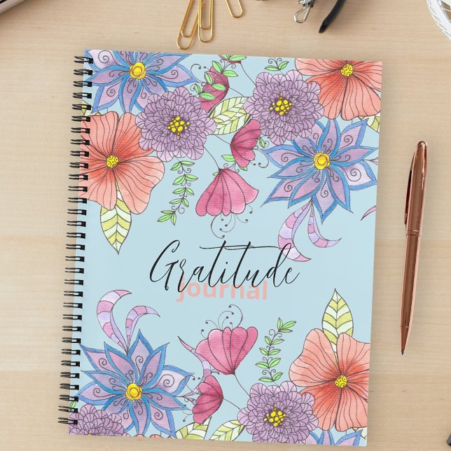 Journal de Gratitude botanique de l'aquarelle mign (Créateur téléchargé)