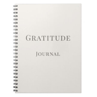 Journal de Gratitude - Cahier de Typographie Minim