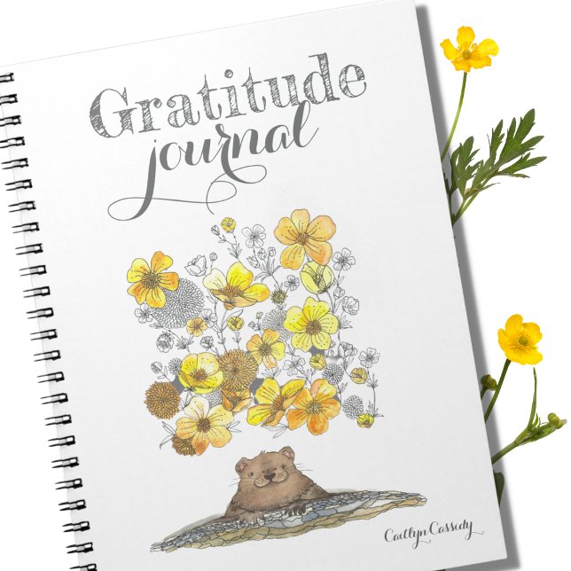 Journal de Gratitude Cute Nom des fleurs illustrée (Créateur téléchargé)