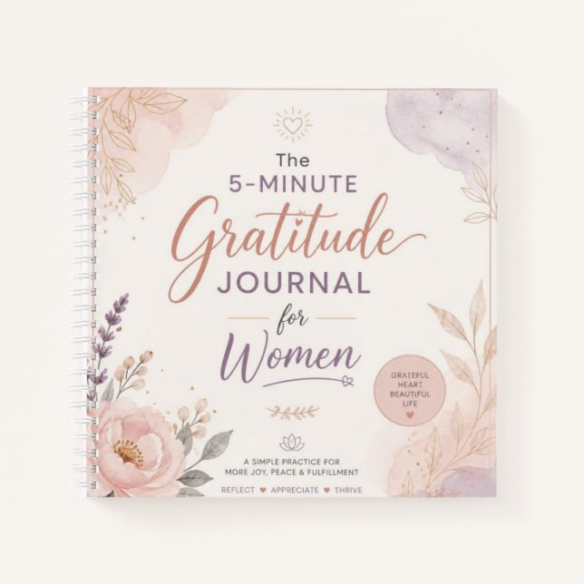 Journal de gratitude de 5 minutes (Devant)