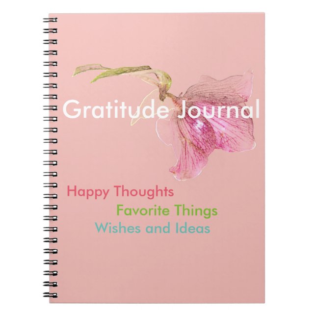 Journal de gratitude de carnet (Devant)