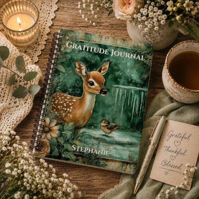 Journal de gratitude de la forêt de Monogram Woodl (Créateur téléchargé)