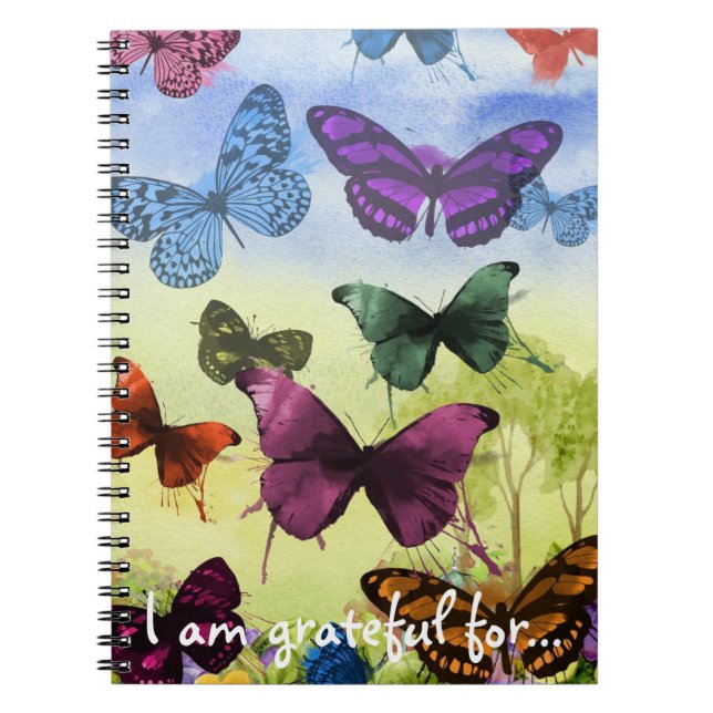 Journal de gratitude des papillons (Devant)