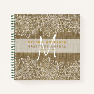 Journal de gratitude et de reconnaissance en burla