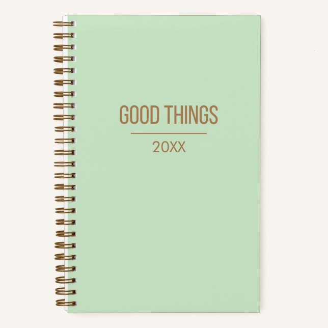 Journal de Gratitude "Good Things" | Année personn (Recto)