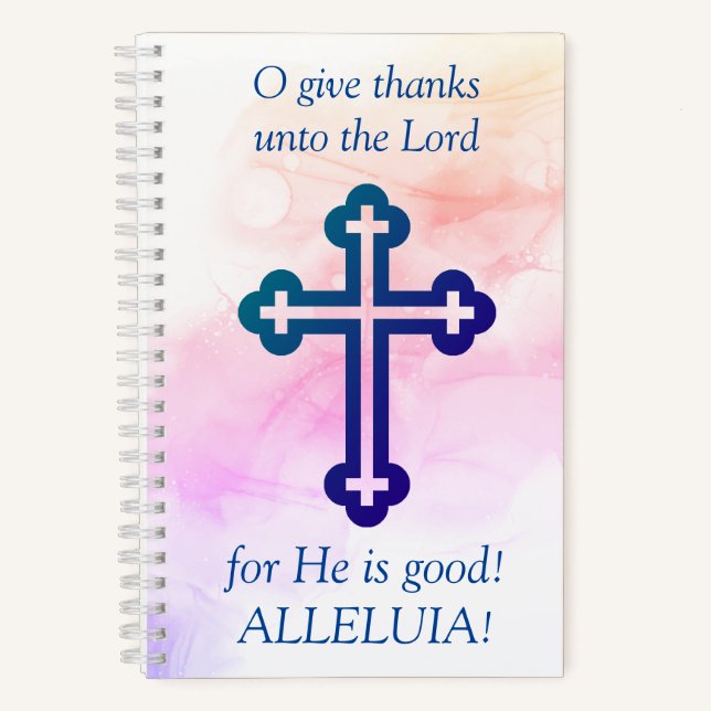Journal de gratitude - O Remerciez le Seigneur (Recto)