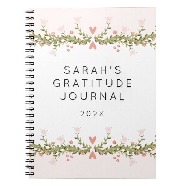 Journal de gratitude personnalisé (Devant)