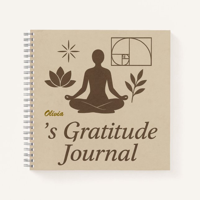 Journal de gratitude personnalisé (Devant)