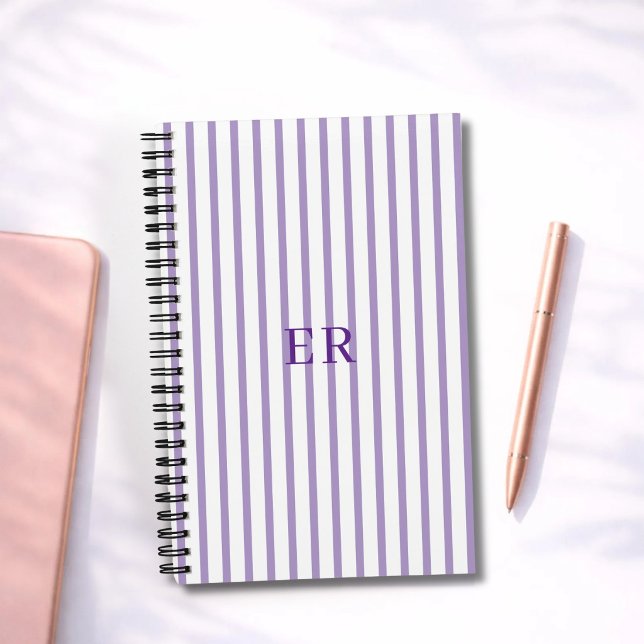 Journal de gratitude personnalisé à rayures (Créateur téléchargé)