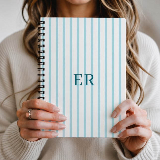Journal de gratitude personnalisé à rayures (Créateur téléchargé)