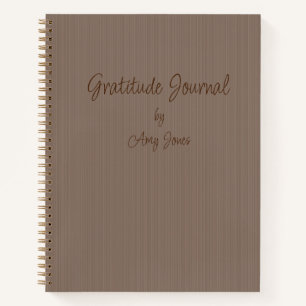 Journal de Gratitude personnalisé Brown