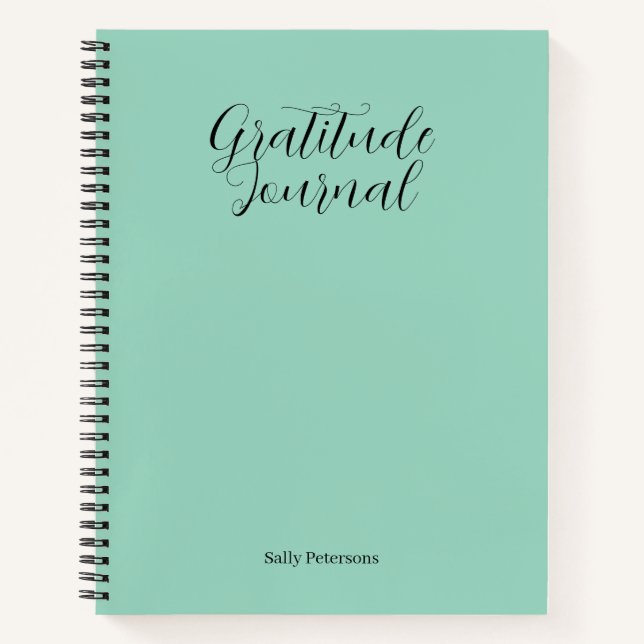 Journal de Gratitude Personnalisé | Nom Personnali (Devant)