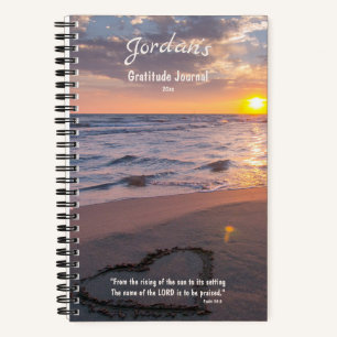 Journal de Gratitude personnalisée Bible Verse