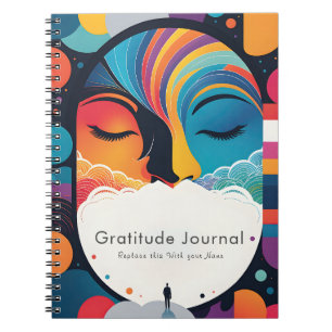 Journal de Gratitude Personnalisée Colorée