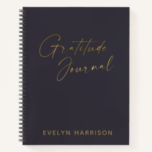Journal de Gratitude personnalisée dans Indigo Blu