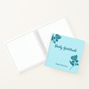 Journal de Gratitude personnalisée Dusty Blue