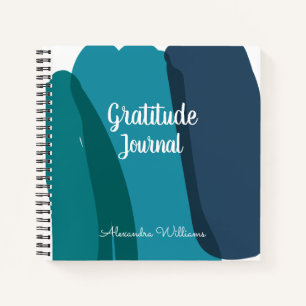 Journal de Gratitude Personnalisée Moderne Abstrai