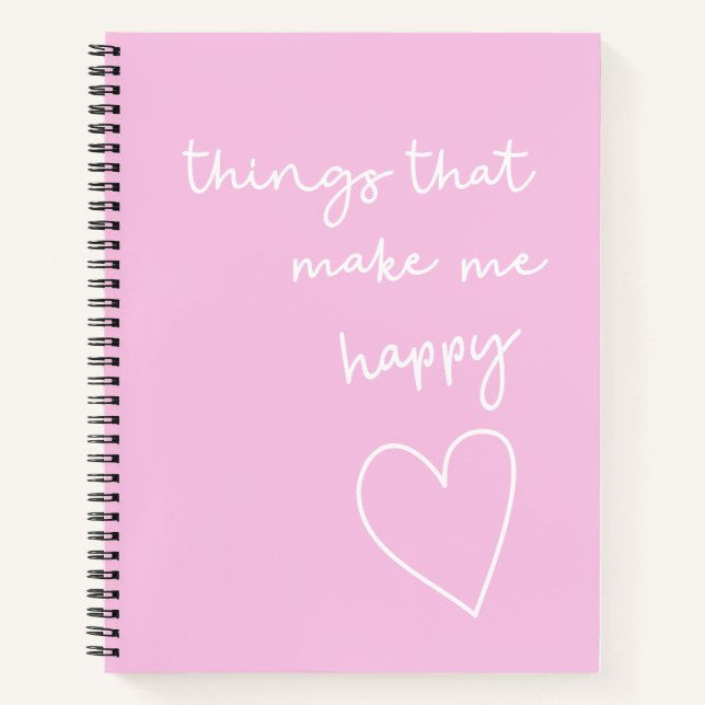 Journal de gratitude pour les choses qui rendent h (Devant)