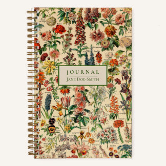 Journal de grille numérique de fleurs Vintages per