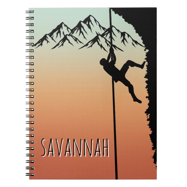 Journal de grimpeur Cahier personnalisé pour l'esc (Devant)