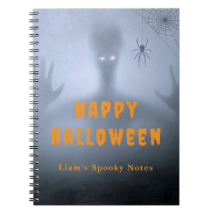 Journal de Halloween Personnalisé aux Yeux Lumineu